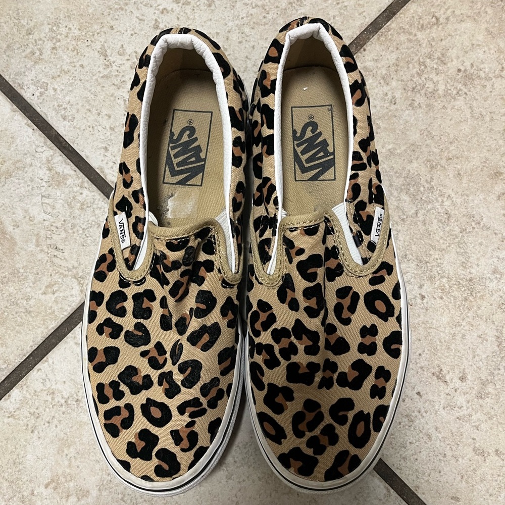 Vans Animal Print Slip-On Shoes